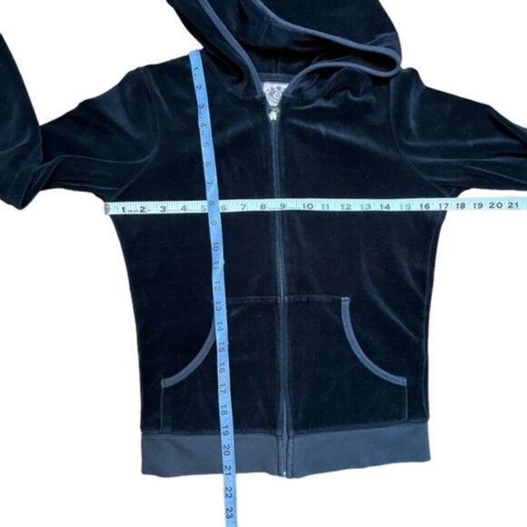 Juicy‎ Couture Y2K Full Zip Sweater Hoodie Women Size Medium - Picture 5 of 9